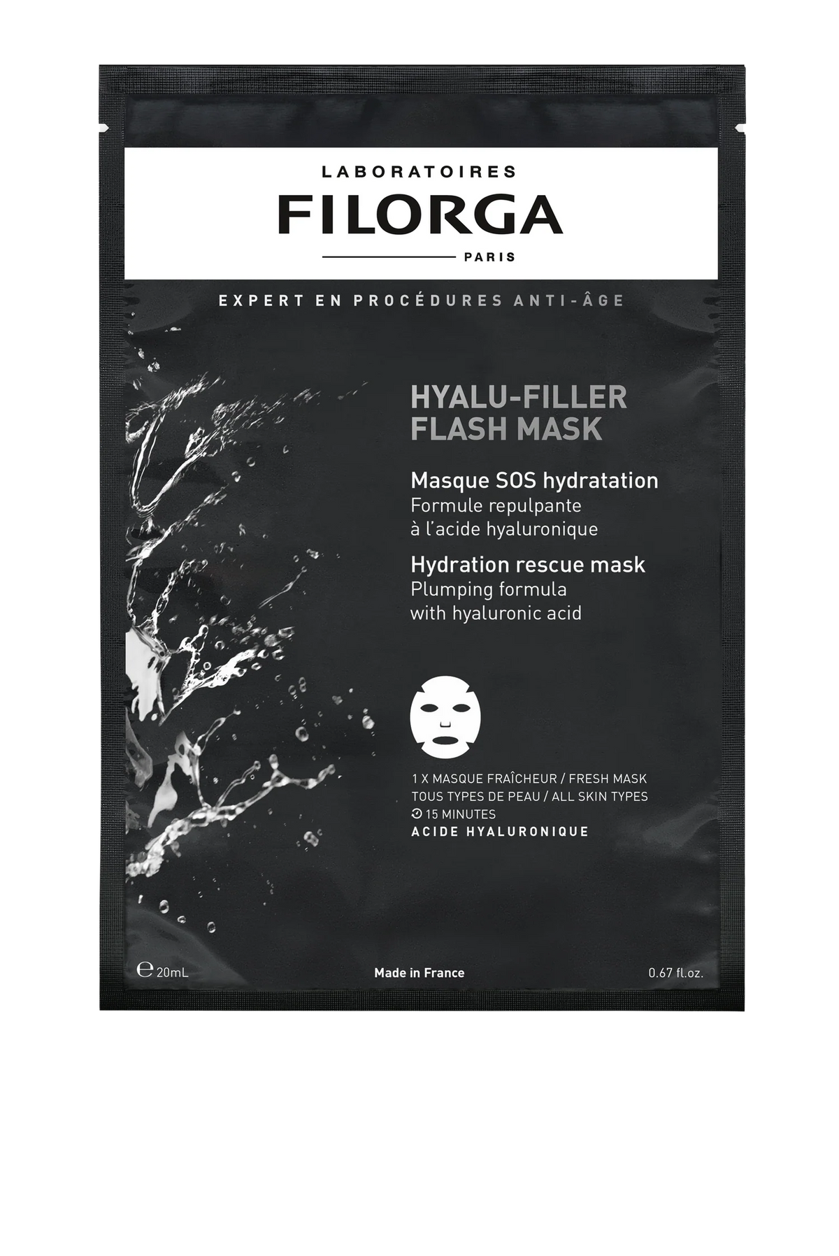 Hyalu Filler Flash Mask 12 pzas